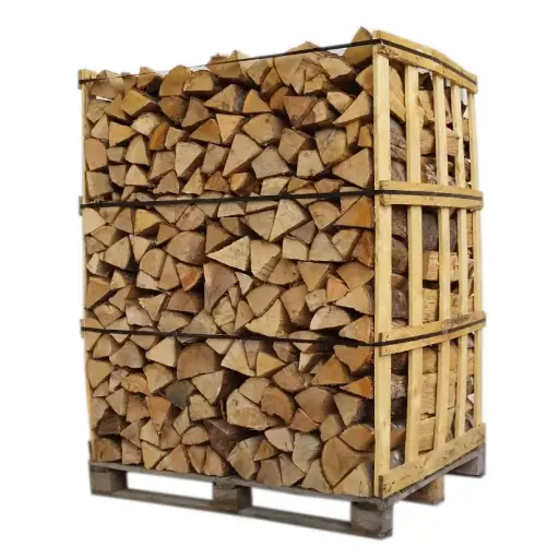 Box de buches rangées etuvé